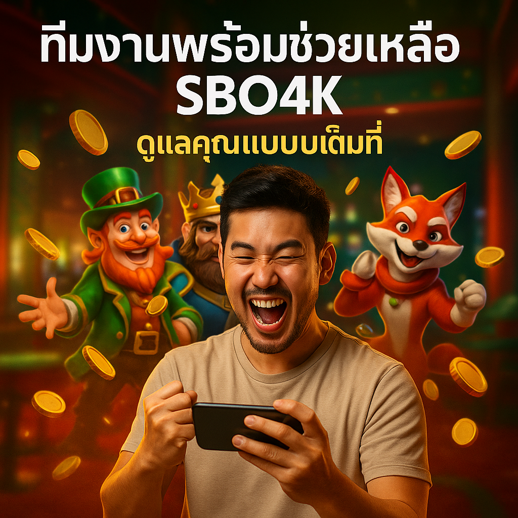 ทีมงานพร้อมช่วยเหลือ SBO4K ดูแลคุณแบบเต็มที่